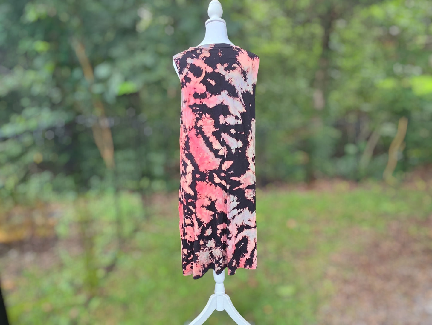 The Acid Bloom Reverse Tie-Dye Dress