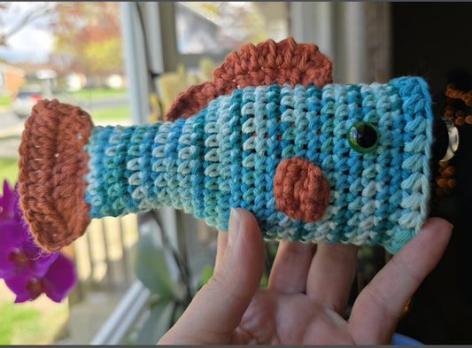 Penjamin / Pennifer Crocheted Puff Puff Pass Largemouth Bass Holder