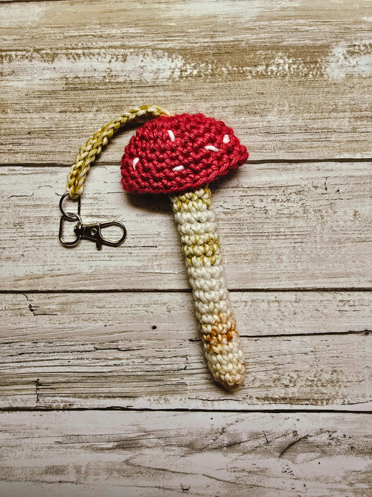 Crochet Mushroom Vape Cart Holder – Penjamin & Pennifer Crochet Vape Holder – 420 Stoner Gift – Mushroom Themed Stoner Gift