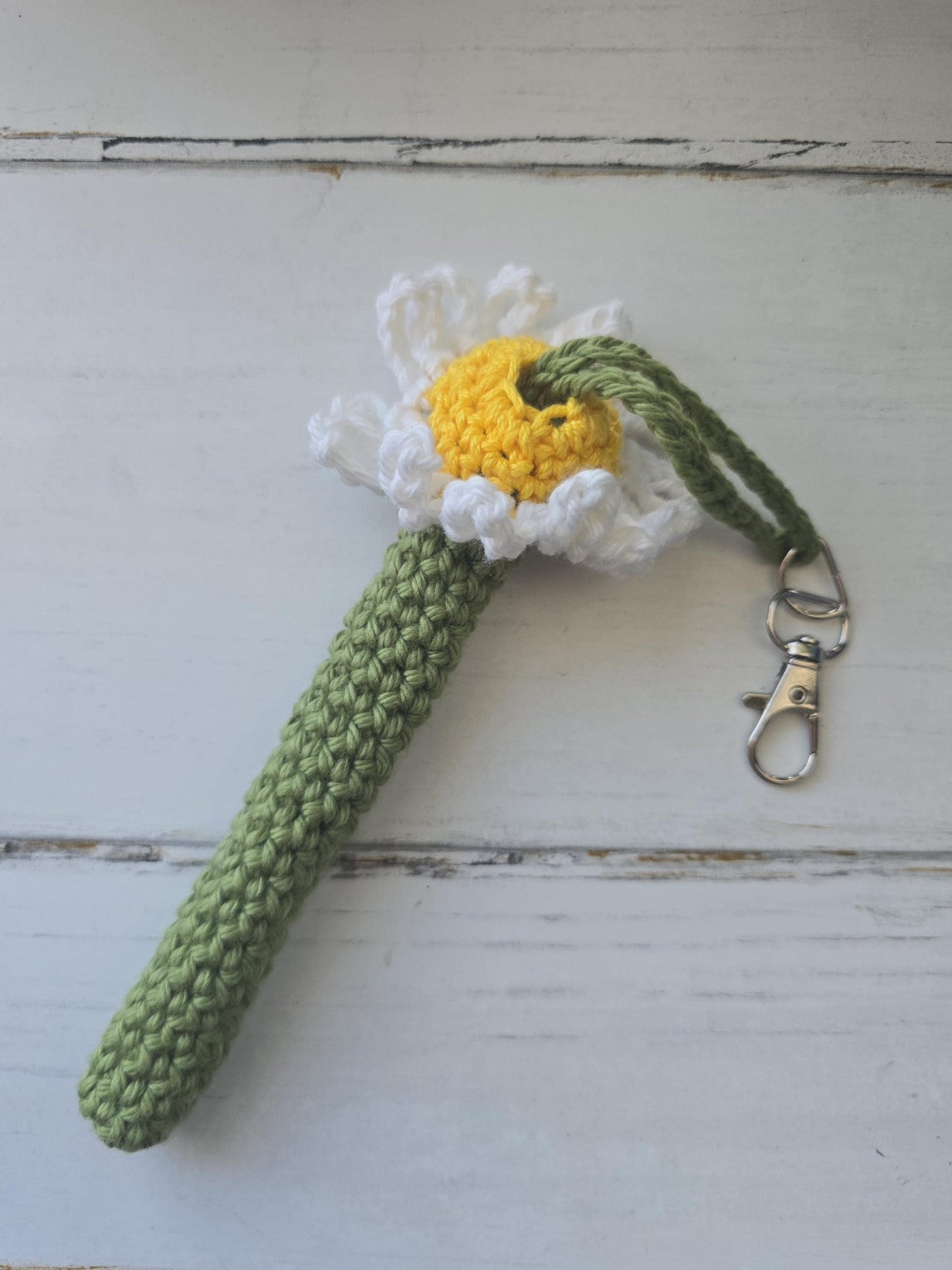 Penjamin / Pennifer Crocheted Daisy Doobie Flower Vape Cart Holder! Discreet! Customizable! Mary Jane Cannabis 420