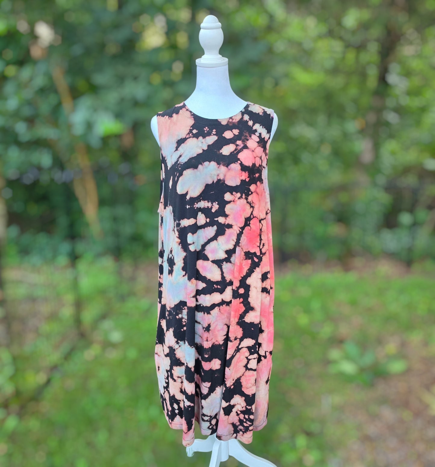 The Acid Bloom Reverse Tie-Dye Dress