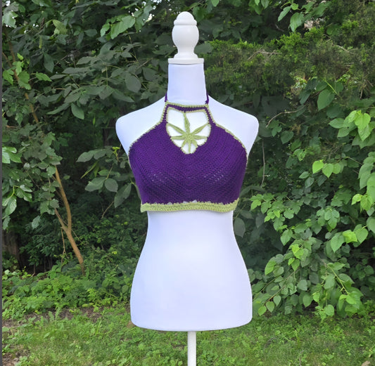 Crochet Mary Jane Halter Top