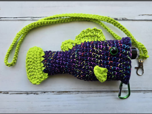 Penjamin / Pennifer Crocheted Puff Puff Pass Largemouth Bass Holder