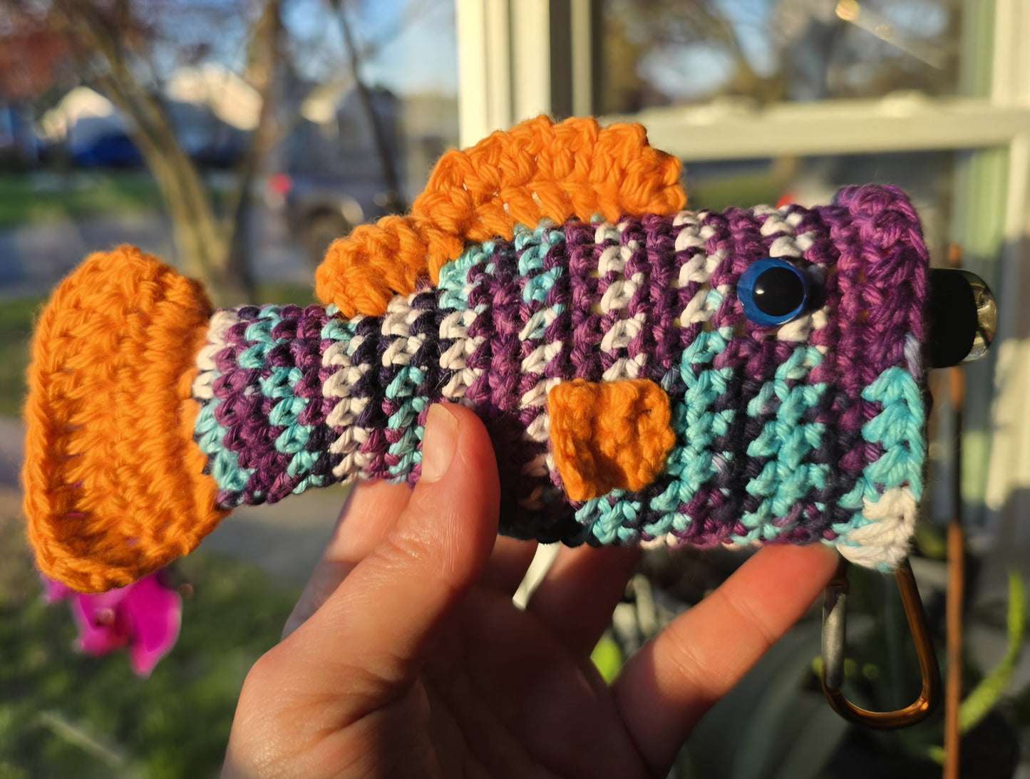 Penjamin / Pennifer Crocheted Puff Puff Pass Largemouth Bass Holder!  Discreet! Mary Jane Cannabis 420 Geekbar