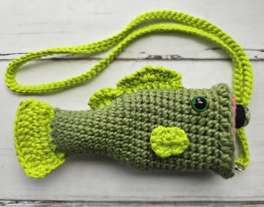 Penjamin / Pennifer Crocheted Puff Puff Pass Largemouth Bass Holder