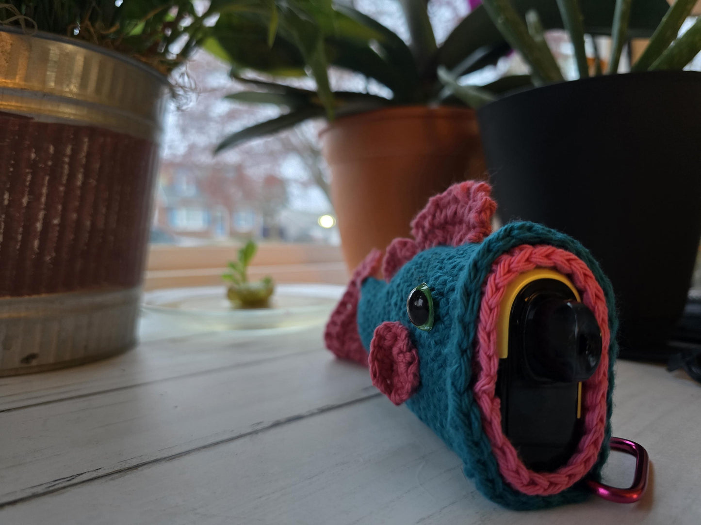 Penjamin / Pennifer Crocheted Puff Puff Pass Largemouth Bass Holder!  Discreet! Mary Jane Cannabis 420 Geekbar