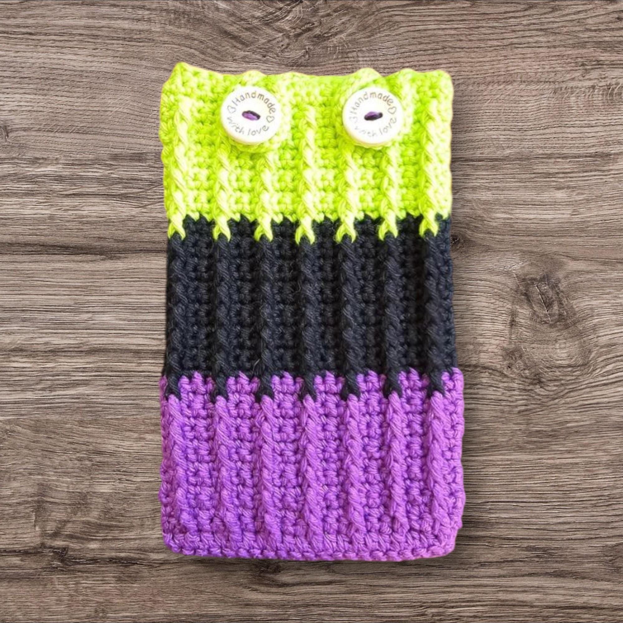 Crocheted Kindle Sleeve: Frankenstein Halloween Cover