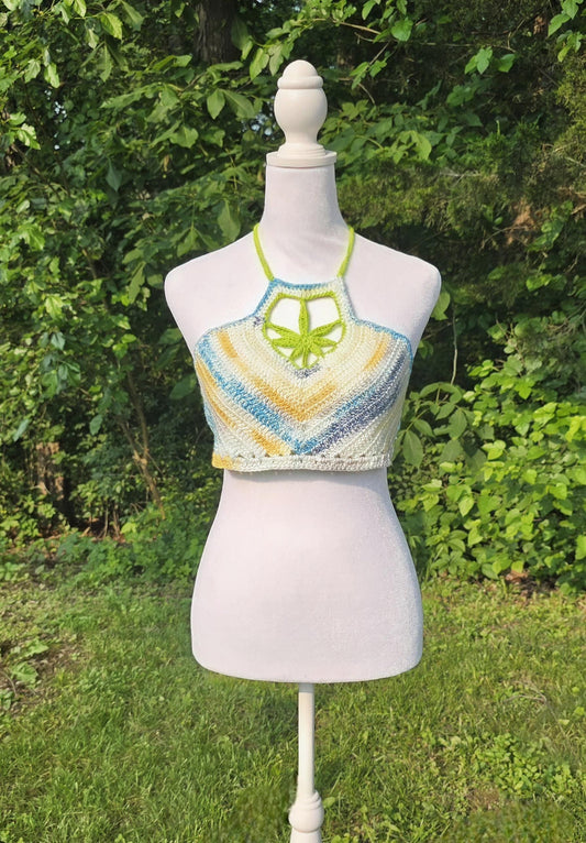 Crochet Mary Jane Halter Top