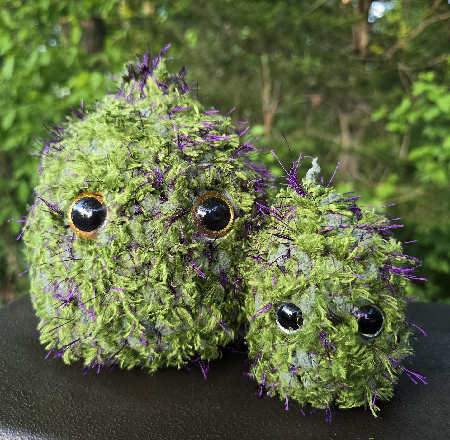 Sticky Icky & Baby Bud – Fuzzy Crochet Nug Buddies | Stoner Plushies | Cannabis-Inspired Decor | 420 Gift