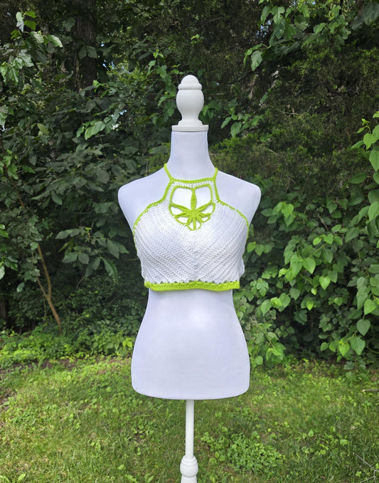 Crochet Mary Jane Halter Top