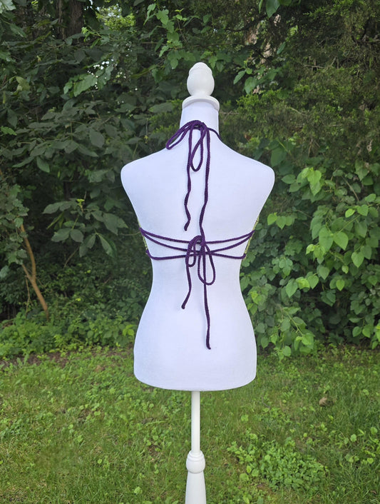 Crochet Mary Jane Halter Top