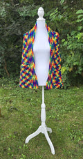 Handmade Crochet Shawl: Colorful Boho Festival Wrap