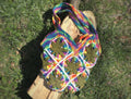 Rainbow Kush Bag Cannabis Leaf Crochet Bag Rainbow Granny Square Purse Handmade Boho Shoulder Bag Lined Festival Tote Gift for Her