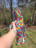 Confetti Kraken Crochet Octopus Plushie | Handmade Rainbow Octopus Stuffed Animal | Colorful Sea Creature Plush | Kawaii Ocean Decor