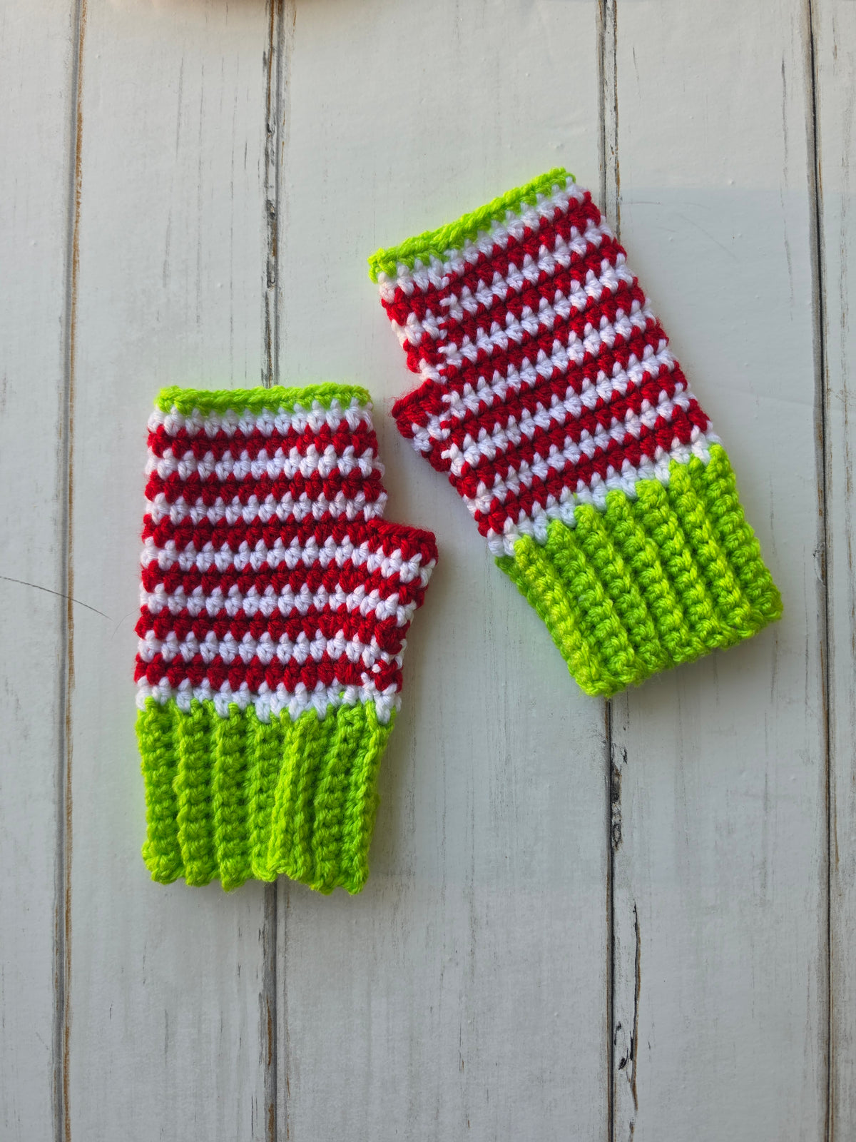 Christmas Crochet Fingerless Gloves